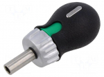 Screwdriver handle | with ratchet | 1/4"