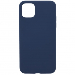 Back panel cover Evelatus Apple iPhone 11 Pro Premium Soft Touch Silicone case Dark Blue
