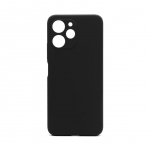 Back panel cover Connect Xiaomi Redmi 12 / Redmi 12 5G Premium Quality Soft Touch Silicone Case Black
