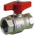 Ball valve FF 1'' with butterfly Rastelli