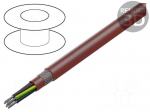 Wire | silicone | SiHF-C-Si | 7G2.5mm2 | Cu | stranded | brown-red