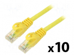 Patch cord | U/UTP | Cat: 5e | RJ45 plug,both sides | stranded | CCA | 3m