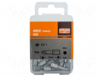 Screwdriver bit | Pozidriv&reg; | PZ1 | 1/4" | Overall len: 25mm | 10pcs.