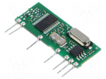 Module: RF | FM receiver | AM,OOK | 433.92MHz | -113dBm | 5VDC | 7.5mA