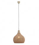 Trio Janne piekarama lampa 54 cm E27 natural color/jute brushed steel 366700136 4017807617634
