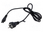 Cable | 3x0.75mm2 | CEE 7/7 (E/F) plug,IEC C5 female | PVC | 1.8m