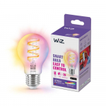 WiZ Connected A60 E27 gudrā LED spuldze 2200-6500K RGB caurspīdīga 929003267101 8720169072176