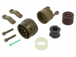 Connector: military | plug | male | PT/451 | 13A | 600V | PIN: 5 | straight