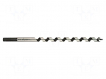 Drill bit | for wood | &Oslash;: 4mm | L: 180mm | steel CV | Holder: hexagonal