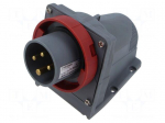 Connector: AC supply 3-phase | socket | male | power supply | 16A