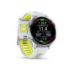 Smart watches Garmin  Forerunner 970, Titanium with Whitestone Case and Whitestone/Translucent Amp Yellow Band