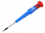 Screwdriver: precision | slot | 1x0.2mm | Blade length: 40mm
