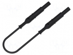 Test lead | 70VDC | 33VAC | 12A | banana plug 4mm,both sides | Len: 1m