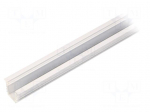 Profiles for LED modules | recessed | white | L: 1m | aluminium