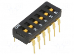 Switch: DIP-SWITCH | Poles number: 6 | ON-OFF | 0.03A/30VDC | Pos: 2