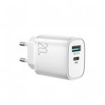 Adapter Joyroom Joyroom fast charger USB-A QC3.0 / USB-C PD 20W white (L-QP2011)