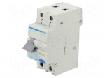RCBO breaker | Inom: 6A | Ires: 30mA | Max surge current: 250A | 240VAC