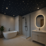 LED Starry Sky Set, for saunas, children's rooms, bathrooms, 12 lights, 3000K, IP54, 70&deg;, gold body