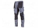Dungarees | Size: XL | grey-black | slim-fit | 270g/m2