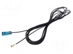 Cable | 5m | Fakra female,SMB female | Car brand: universal
