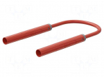 Test lead | 32A | insulated | Urated: 1kV | Len: 1m | red | Insulation: PVC