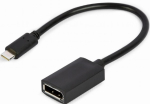 Cable Gembird USB Type-C Male - DisplayPort Female 4K 15cm Black