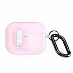 Headphone case Dux Ducis Apple AirPods Pro 3 PECQ Series PC+TPU Cover with Hook White Pink