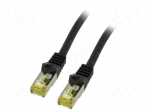 Patch cord | S/FTP | Cat 6a | RJ45 plug,both sides | stranded | Cu | 1m