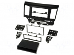 Radio mounting frame | Mitsubishi | 2 DIN | black