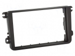 Radio frame | Seat,VW,&Scaron;koda | 2 DIN | black