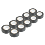 T&ouml;&ouml;riistad ja m&otilde;&otilde;teseadmed // Uued tooted t&ouml;&ouml;riistade, tarvikute kategoorias // Taśmy izolacyjne pvc zestaw 10szt. czarne 19mm x 20m x 0.13mm amio-04844