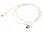 Cable | USB 2.0 | USB A plug double sided,USB B mini plug | 1m