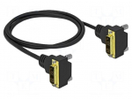 Cable | DVI-D (18+1) plug 90&deg; up/down,both sides | dual link