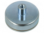 Magnet: permanent | hard ferrite | 343N | &Oslash;: 63mm | H: 30mm | steel
