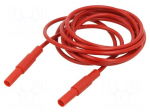 Test lead | 32A | banana plug 4mm,both sides | insulated | Len: 2m