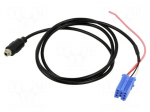 Aux adapter | Jack 3.5mm socket,mini ISO | Chevrolet,MAN,Renault