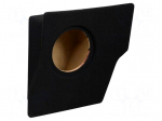 Car loudspeaker enclosure | MDF | black | textil | 8l | 200mm | 217mm | VW