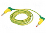 Test lead | 32A | banana plug 4mm,both sides | Urated: 600V | Len: 2m