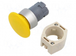 Switch: push-button | 22mm | Stabl.pos: 1 | yellow | none | IP65 | 04