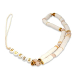 Guess Phone Strap GUSTPEARW Heishi Beads / white