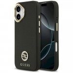 Case Guess Grained Strass Logo MagSafe for iPhone 17 / black