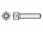 Screw | M6 | M6x30 | 1 | Head: cheese head | hex key | HEX 4mm | steel