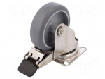 Transport wheel | &Oslash;: 75mm | W: 24mm | H: 101mm | torsional with lock