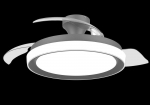 PHILIPS Bliss DC Fan ceiling 28W+35W TW Black gaismeklis - ventilātors