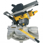 Dewalt panel and table saw D27112, 305mm, chop and miter saw (yellow/black, 1,600 watts, combination saw with table, chop and miter function)