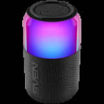 portable speaker SVEN PS-130, red, power output 10W (RMS), TWS, Bluetooth, USB, lithium battery