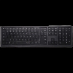 CLEVETURA CLVX 1 Touch-On-Keys AI Wireless Keyboard, ANSI US Windows Layout, Scissor Switches, Aluminum Chassis, Interactive RGB, Windows/Linux/MacOS support