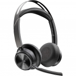 HP Poly Voyager Focus 2 USB-CC Headset (Microsoft Teams certified, USB-C/-A adapter, charging station)