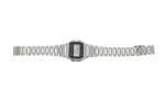 CASIO A158WA Vintage Unisex-Uhr Digital mit Edelstahlarmband, silber