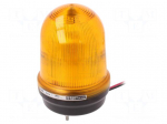 Signaller: lighting | flashing light,continuous light | amber